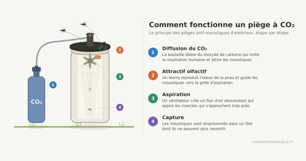 principes d'un piège à CO2